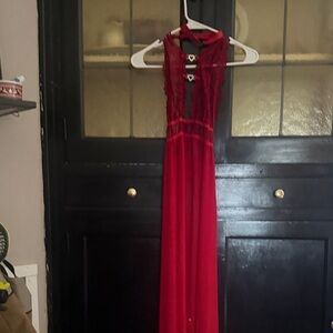 SHEIN Red Lace Chemise